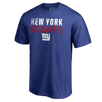 Men's Royal New York Giants Iconic Collection Fade Out T-Shirt