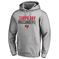 Men's Ash Tampa Bay Buccaneers Iconic Collection Fade Out Pullover Hoodie