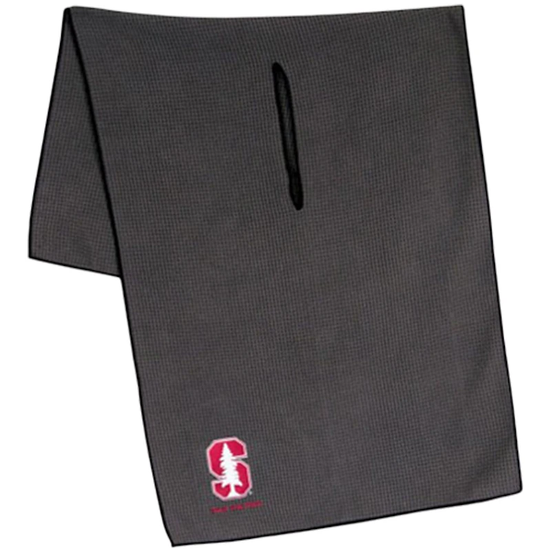 Stanford Cardinal 19" x 41" Gray Microfiber Towel