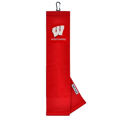 Wisconsin Badgers 16" x 24" Face & Club Tri-Fold Towel