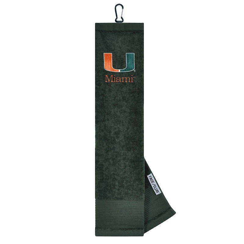 Miami Hurricanes 16" x 24" Face & Club Tri-Fold Towel