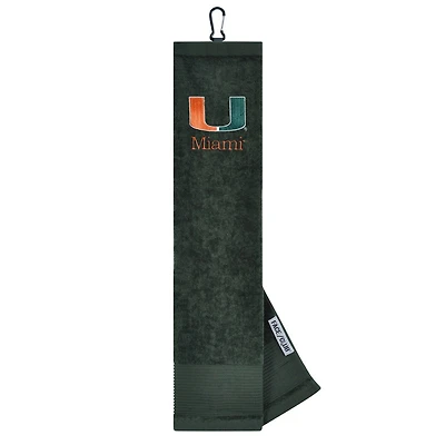Miami Hurricanes 16" x 24" Face & Club Tri-Fold Towel