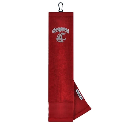 Washington State Cougars 16" x 24" Face & Club Tri-Fold Towel