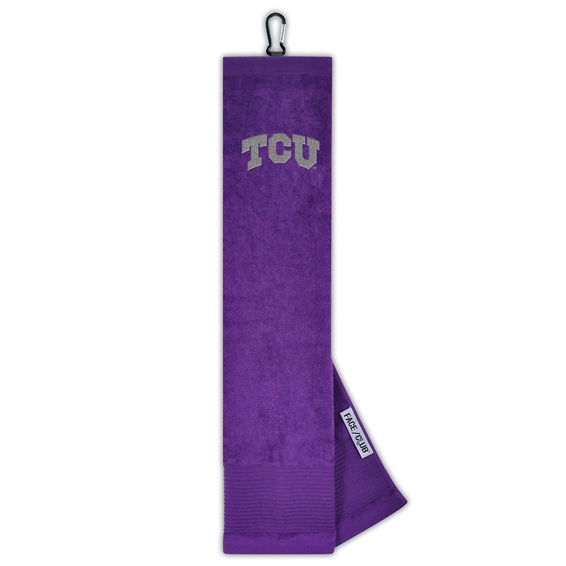 TCU Horned Frogs 16" x 24" Face & Club Tri-Fold Towel