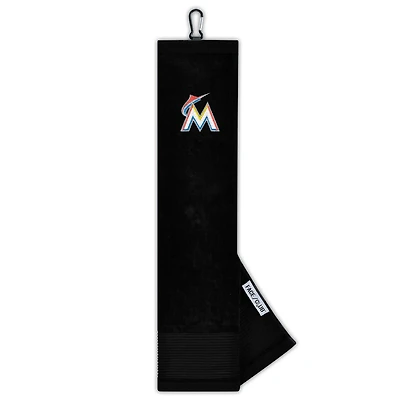 Miami Marlins 16" x 24" Face & Club Tri-Fold Towel