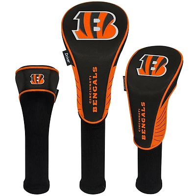 Cincinnati Bengals Driver Fairway Hybrid Set of Three Headcovers