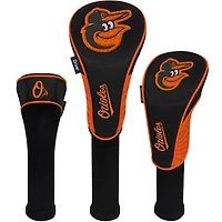 Baltimore Orioles Driver Fairway Hybrid Set of Three Headcovers