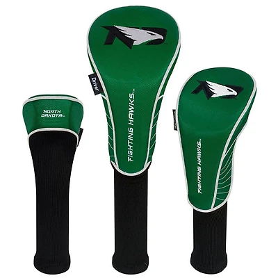 North Dakota Driver Fairway Hybrid Set of Three Headcovers