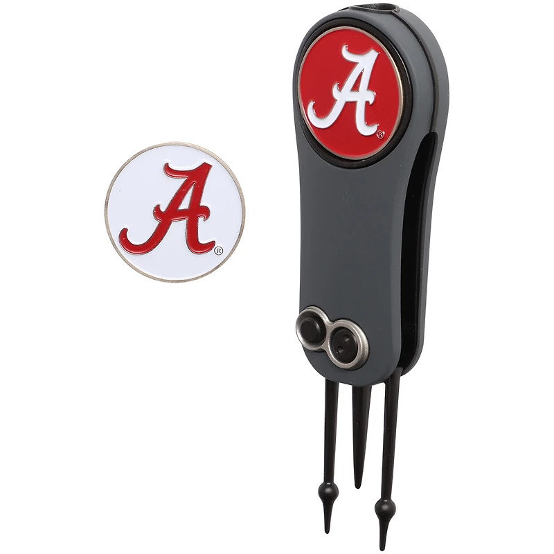Alabama Crimson Tide Switchblade Repair Tool & Two Ball Markers