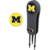 Michigan Wolverines Switchblade Repair Tool & Two Ball Markers