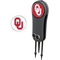 Oklahoma Sooners Switchblade Repair Tool & Two Ball Markers