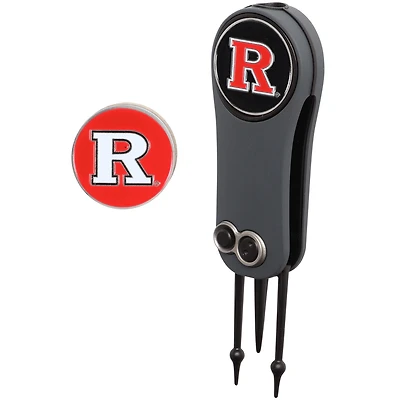 Rutgers Scarlet Knights Switchblade Repair Tool & Two Ball Markers