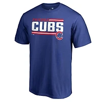 Men's Royal Chicago Cubs Onside Stripe T-Shirt