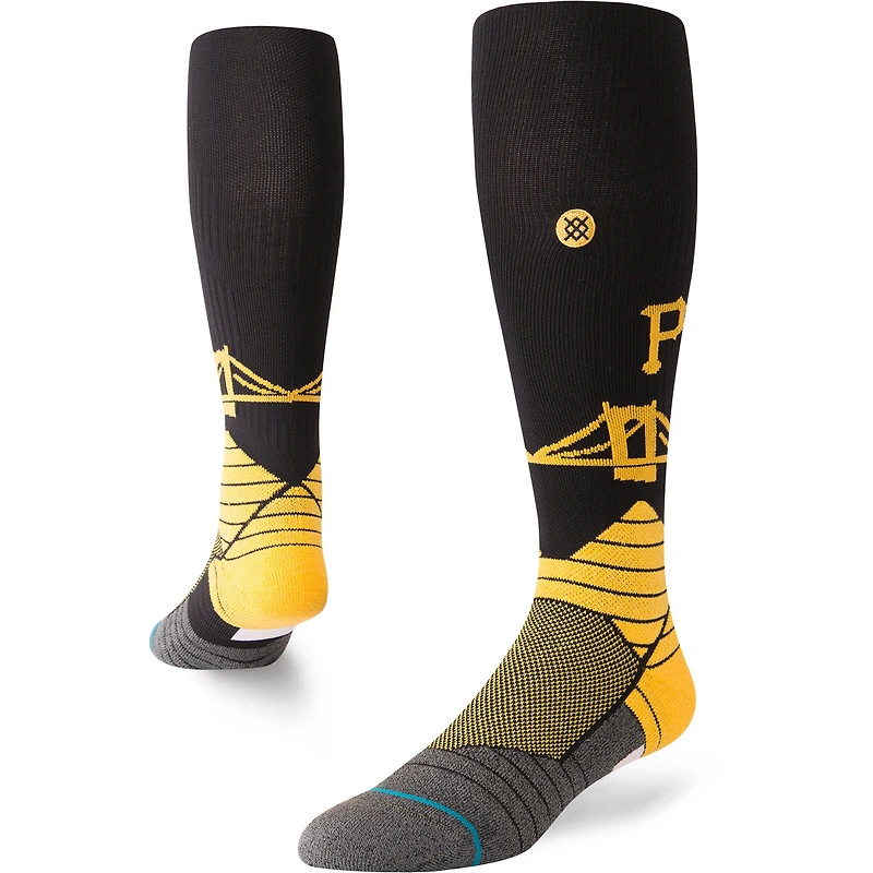 Men's Stance Black Pittsburgh Pirates Diamond Pro Over the Calf Socks