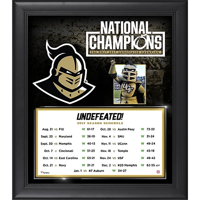 UCF Knights Framed 15" x 17" 2017 Undefeated National Champions Season Collage