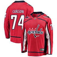 Men's Fanatics John Carlson Red Washington Capitals Home Breakaway Player Jersey