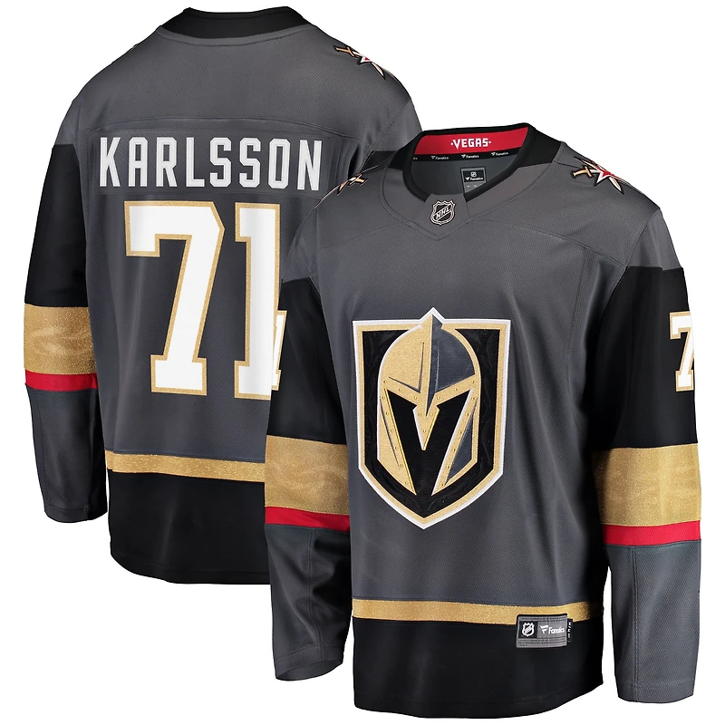 Men's Fanatics William Karlsson Gray Vegas Golden Knights Breakaway Jersey