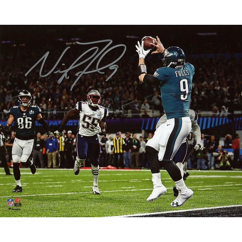 Nick Foles Philadelphia Eagles Super Bowl LII Champions Autographed 8" x 10" Philly Special Touchdown Catch Photograph