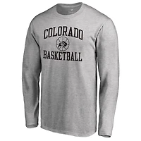 Men's Heathered Gray Colorado Buffaloes In Bounds Long Sleeve T-Shirt