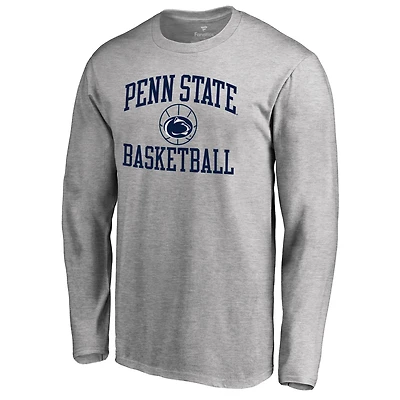Men's Heathered Gray Penn State Nittany Lions In Bounds Long Sleeve T-Shirt