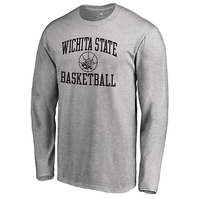 Men's Heathered Gray Wichita State Shockers In Bounds Long Sleeve T-Shirt