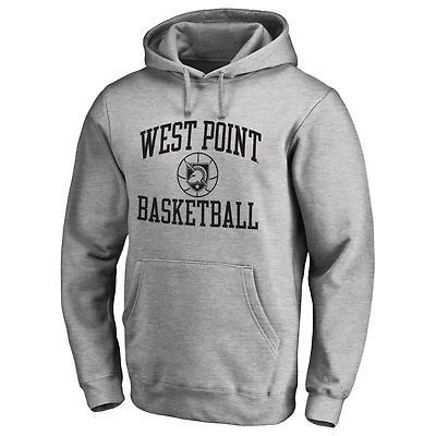 Men's Heathered Gray Army Black Knights In Bounds Pullover Hoodie
