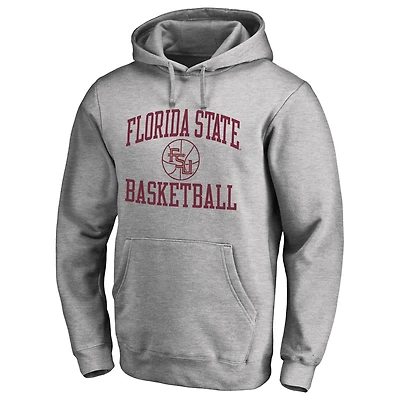 Men's Heathered Gray Florida State Seminoles In Bounds Pullover Hoodie