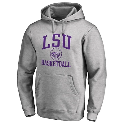 Men's Heathered Gray LSU Tigers In Bounds Pullover Hoodie