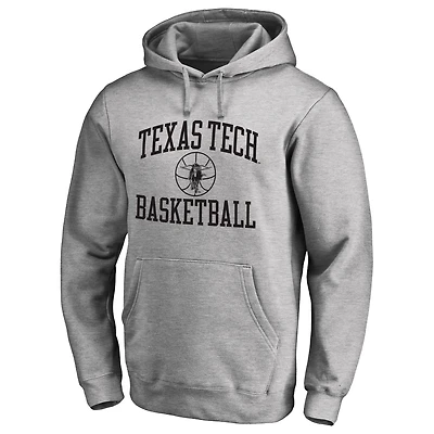 Men's Heathered Gray Texas Tech Red Raiders In Bounds Pullover Hoodie