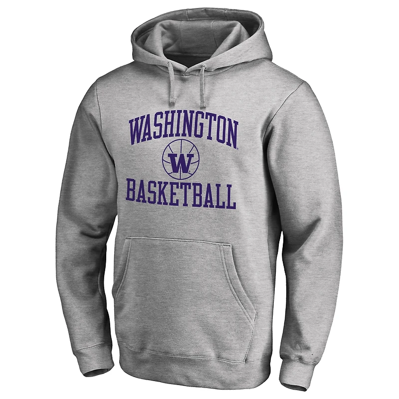 Men's Heathered Gray Washington Huskies In Bounds Pullover Hoodie