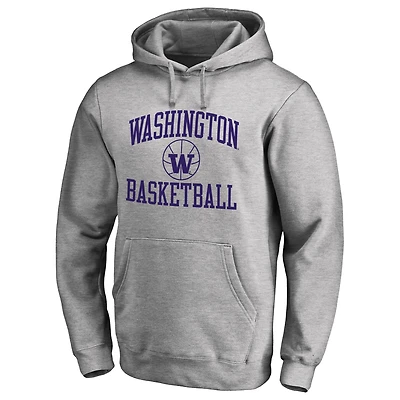 Men's Heathered Gray Washington Huskies In Bounds Pullover Hoodie