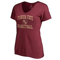 Women's Garnet Florida State Seminoles In Bounds V-Neck T-Shirt