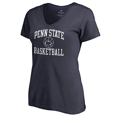 Women's Navy Penn State Nittany Lions In Bounds V-Neck T-Shirt