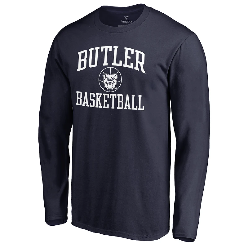 Men's Navy Butler Bulldogs In Bounds Long Sleeve T-Shirt