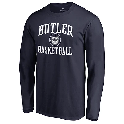 Men's Navy Butler Bulldogs In Bounds Long Sleeve T-Shirt