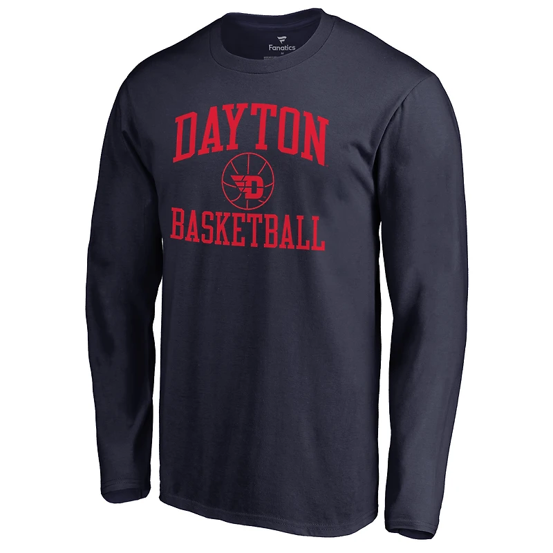 Men's Navy Dayton Flyers In Bounds Long Sleeve T-Shirt