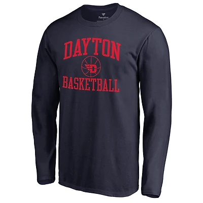 Men's Navy Dayton Flyers In Bounds Long Sleeve T-Shirt