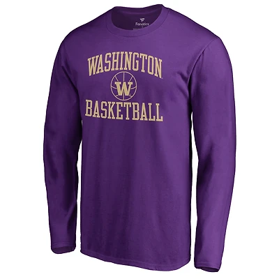 Men's Purple Washington Huskies In Bounds Long Sleeve T-Shirt