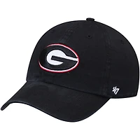 Men's '47 Black Georgia Bulldogs Clean Up Adjustable Hat