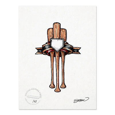 Arizona Diamondbacks 8.5" x 11" Chase Field Sketch Art Print