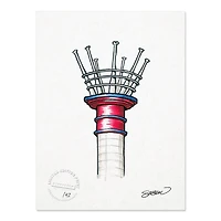 Cincinnati Reds 8.5" x 11" Great American Ball Park Sketch Art Print
