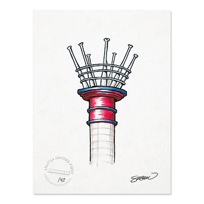 Cincinnati Reds 8.5" x 11" Great American Ball Park Sketch Art Print