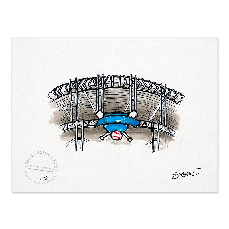 Cleveland Guardians 8.5" x 11" Progressive Field Sketch Art Print