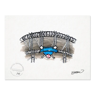 Cleveland Guardians 8.5" x 11" Progressive Field Sketch Art Print