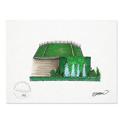 Colorado Rockies 8.5" x 11" Coors Field Sketch Art Print