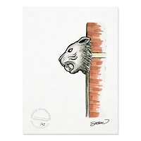 Detroit Tigers 8.5" x 11" Comerica Park Sketch Art Print