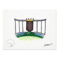Kansas City Royals 8.5" x 11" Kauffman Stadium Sketch Art Print