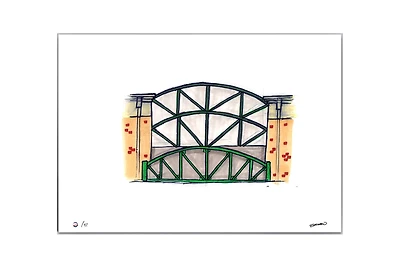 New York Mets 8.5" x 11" Citi Field Sketch Art Print