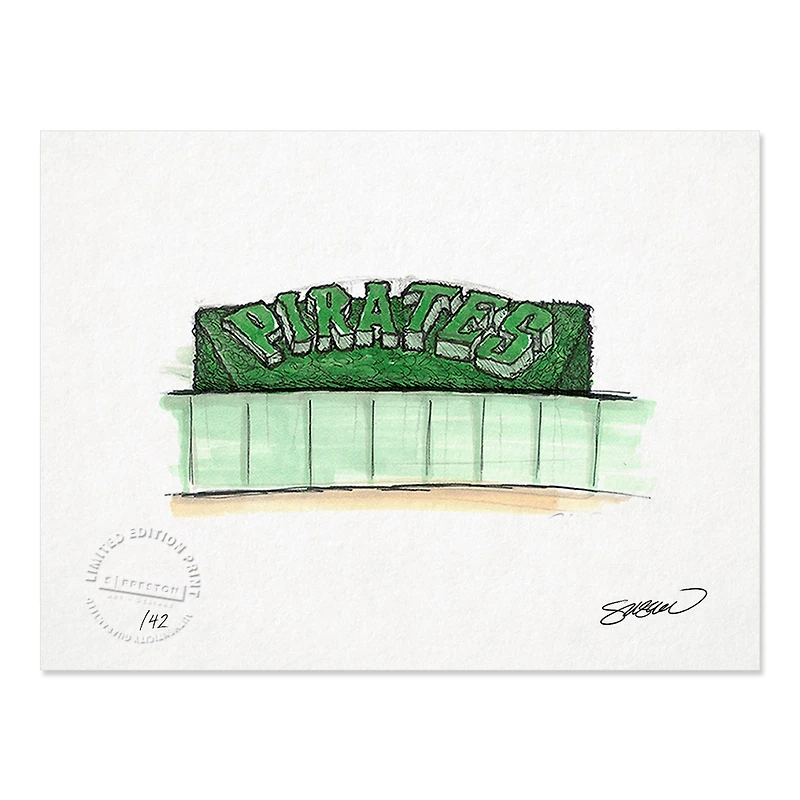 Pittsburgh Pirates 8.5" x 11" PNC Park Sketch Art Print