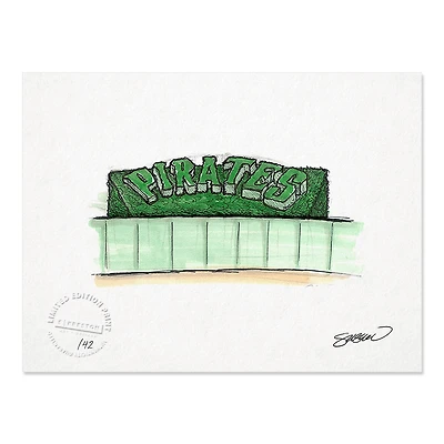 Pittsburgh Pirates 8.5" x 11" PNC Park Sketch Art Print